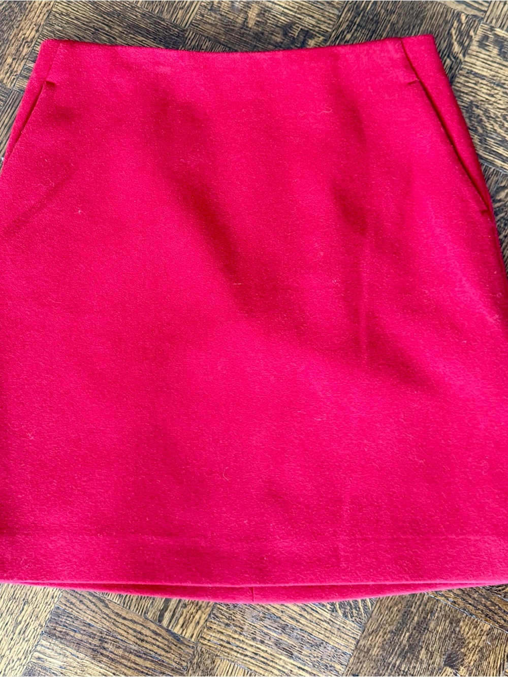Simons Red Wool Skirt